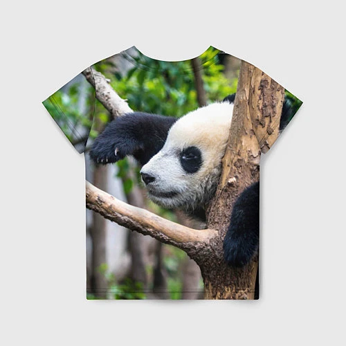 Детская футболка Бамбуковый медведь / 3D-принт – фото 2