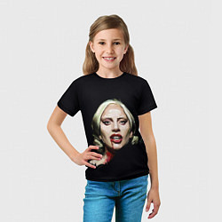 Футболка детская Леди Гага, цвет: 3D-принт — фото 2