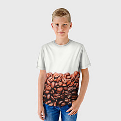 Футболка детская Coffee, цвет: 3D-принт — фото 2