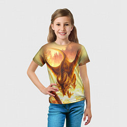 Футболка детская Дракон, цвет: 3D-принт — фото 2