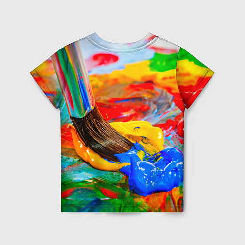 Детская футболка Краски / 3D-принт – фото 2