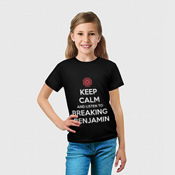 Футболка детская Keep Calm & Breaking Benjamin, цвет: 3D-принт — фото 2