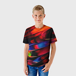 Футболка детская Краски, цвет: 3D-принт — фото 2