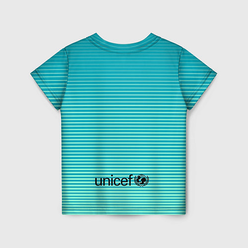 Детская футболка Barcelona FC: Aqua / 3D-принт – фото 2
