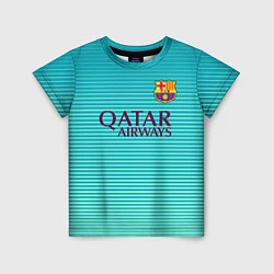 Футболка детская Barcelona FC: Aqua, цвет: 3D-принт