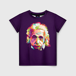 Футболка детская Альберт Эйнштейн: Арт, цвет: 3D-принт
