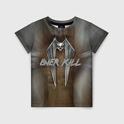 Футболка детская Overkill: Metal Skull, цвет: 3D-принт