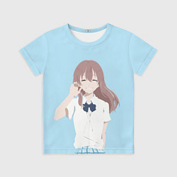 Футболка детская Форма голоса Koe no katachi 2, цвет: 3D-принт