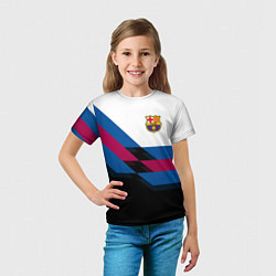 Футболка детская Barcelona FC: Black style, цвет: 3D-принт — фото 2