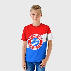 Футболка детская FC Bayern: tricolor, цвет: 3D-принт — фото 2