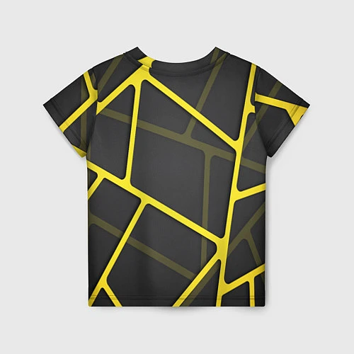 Детская футболка Желтая сетка / 3D-принт – фото 2
