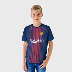 Футболка детская Barcelona FC: Neymar Home 17/18, цвет: 3D-принт — фото 2