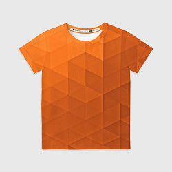 Футболка детская Orange abstraction, цвет: 3D-принт