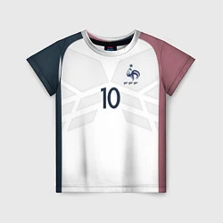 Футболка детская Сборная Франции: Бензема ЧМ-2018, цвет: 3D-принт