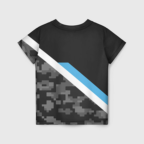 Детская футболка BMW: Pixel Military / 3D-принт – фото 2