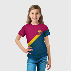 Футболка детская Barcelona FC: Sport Camo 2018, цвет: 3D-принт — фото 2