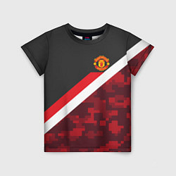 Футболка детская Man UTD FC: Sport Camo, цвет: 3D-принт