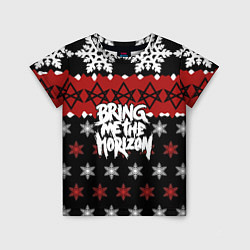 Футболка детская Праздничный Bring Me the Horizon, цвет: 3D-принт
