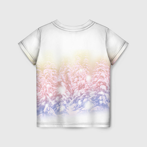 Детская футболка Зимний лес / 3D-принт – фото 2