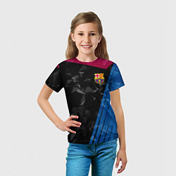 Футболка детская FC Barcelona: Abstract, цвет: 3D-принт — фото 2
