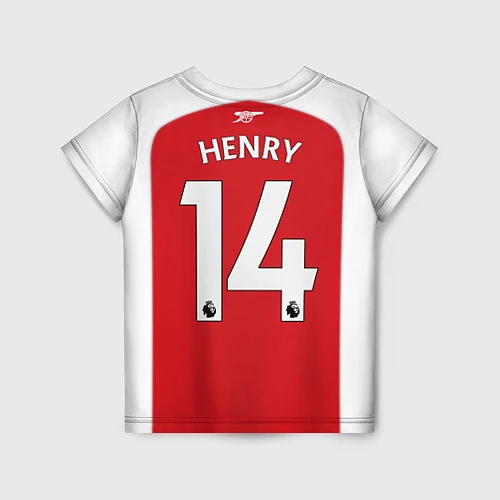 Детская футболка FC Arsenal: Henry Home 17/18 / 3D-принт – фото 2