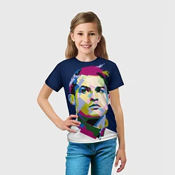 Футболка детская Cristiano Ronaldo Art, цвет: 3D-принт — фото 2