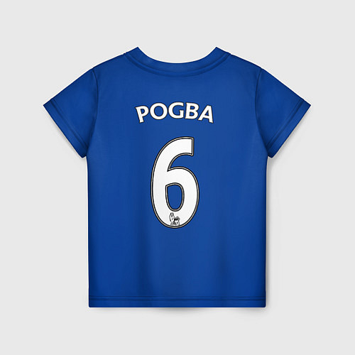 Детская футболка FC MU: Pogba Away 17/18 / 3D-принт – фото 2