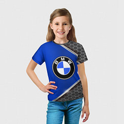 Футболка детская BMW: Blue Metallic, цвет: 3D-принт — фото 2