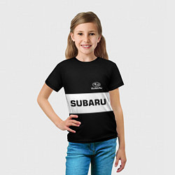 Футболка детская Subaru: Black Sport, цвет: 3D-принт — фото 2