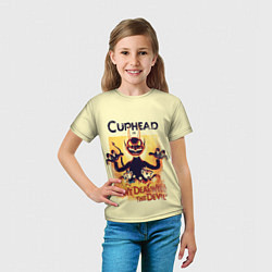 Футболка детская Cuphead: Magic of the Devil, цвет: 3D-принт — фото 2