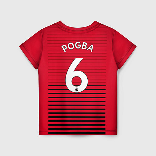 Детская футболка FC MU: Pogba Home 18/19 / 3D-принт – фото 2