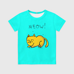 Футболка детская Meow-meow, цвет: 3D-принт