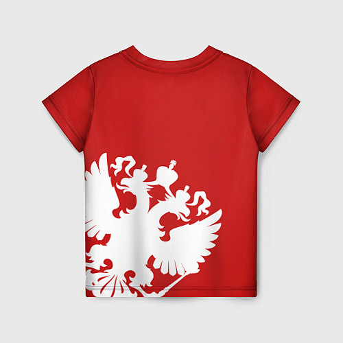 Детская футболка Russia: Red & White / 3D-принт – фото 2