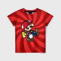Футболка детская Super Mario: Red Illusion, цвет: 3D-принт
