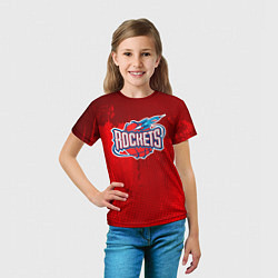 Футболка детская Rockets NBA, цвет: 3D-принт — фото 2