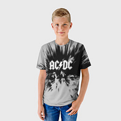 Футболка детская AC/DC: Grey & Black, цвет: 3D-принт — фото 2