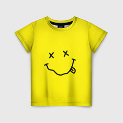 Футболка детская Nirvana: Yellow Smile, цвет: 3D-принт