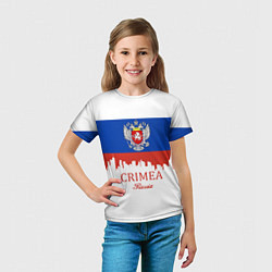 Футболка детская Crimea, Russia, цвет: 3D-принт — фото 2