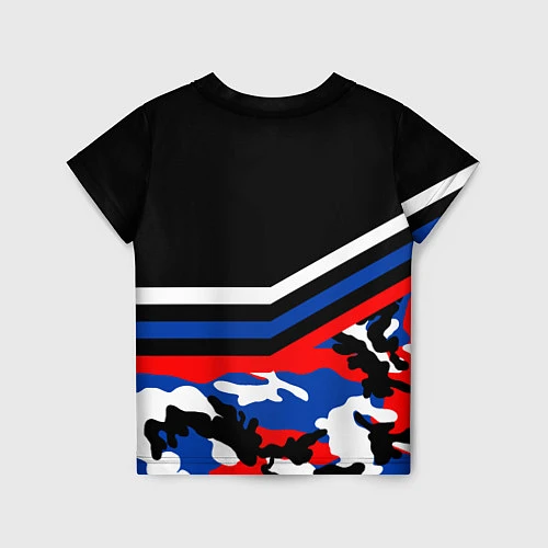 Детская футболка Россия: Камуфляж / 3D-принт – фото 2
