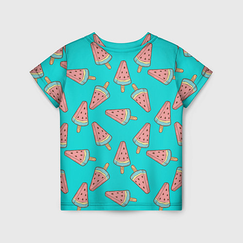 Детская футболка Стиль арбузного мороженного / 3D-принт – фото 2