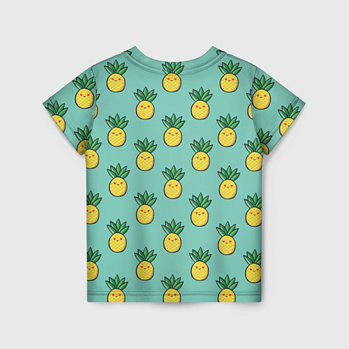 Детская футболка Веселые ананасы / 3D-принт – фото 2