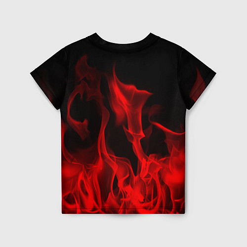 Детская футболка RHCP: Red Flame / 3D-принт – фото 2