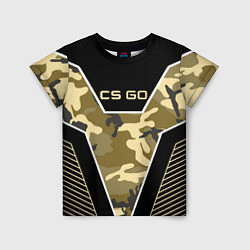 Футболка детская CS:GO Khaki Camo, цвет: 3D-принт