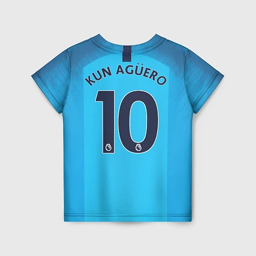 Детская футболка FC Man City: Aguero Home 18-19 / 3D-принт – фото 2