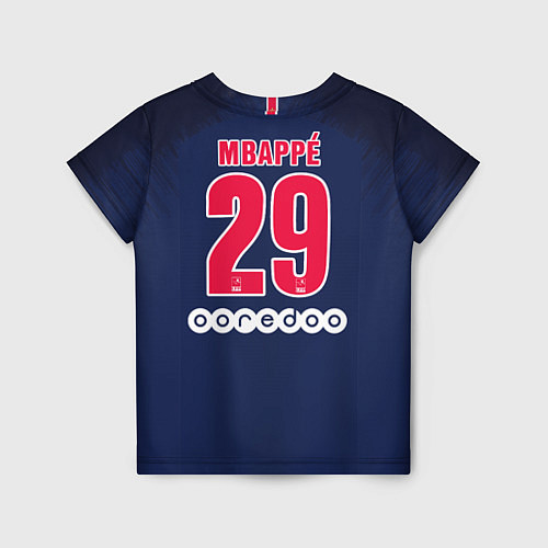 Детская футболка FC PSG: Mbappe Home 18-19 / 3D-принт – фото 2