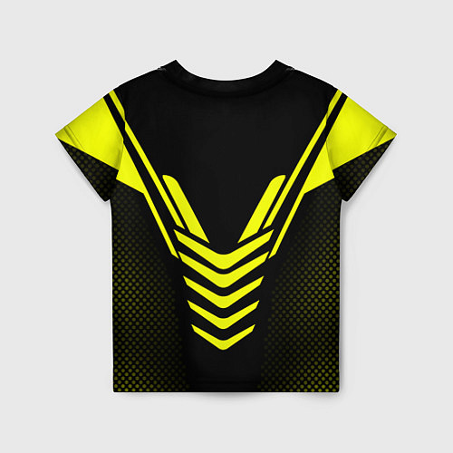 Детская футболка CS:GO Yellow Carbon / 3D-принт – фото 2