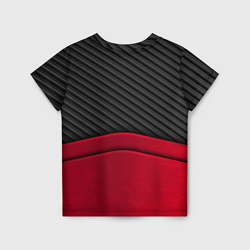 Детская футболка Infiniti: Red Carbon / 3D-принт – фото 2