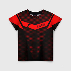 Детская футболка CS:GO Red Carbon