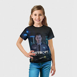 Футболка детская Detroit: Connor, цвет: 3D-принт — фото 2
