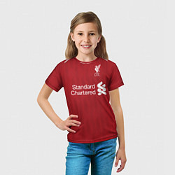 Футболка детская FC Liverpool: Salah Home 18/19, цвет: 3D-принт — фото 2